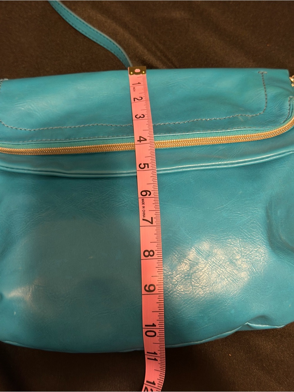 Relic Vintage Teal Blue Crossbody Bag with Snap Flap - Picture 8 of 8